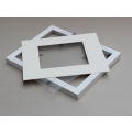 wholesale custom high quality  11x14 wood White Picture Frame Matted to Fit  5x7 Inches Pictures